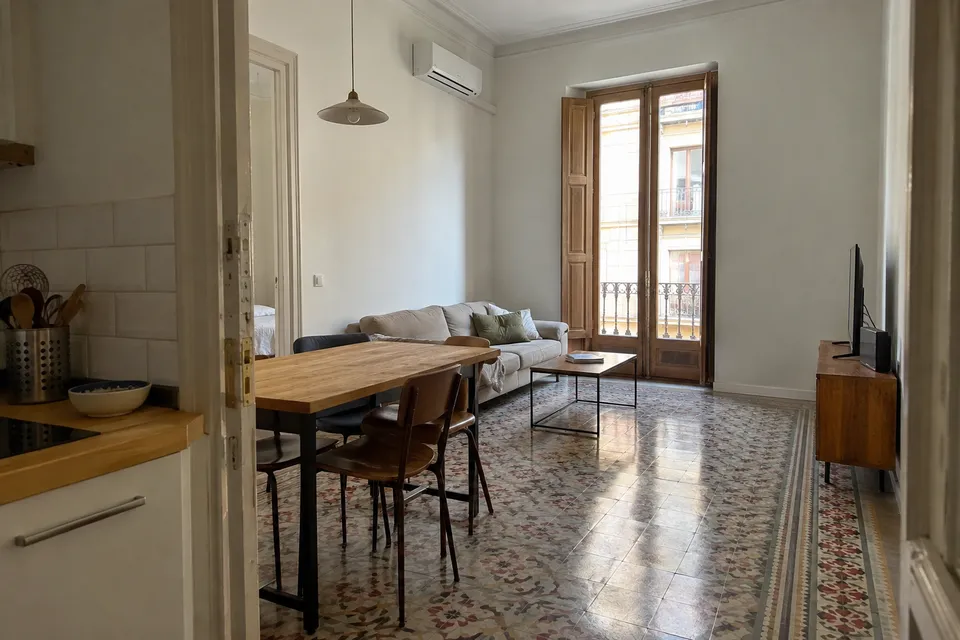 Aire acondicionado integrado en una vivienda con techo alto y suelo hidráulico Aire acondicionado integrado en una vivienda con techo alto y suelo hidráulico